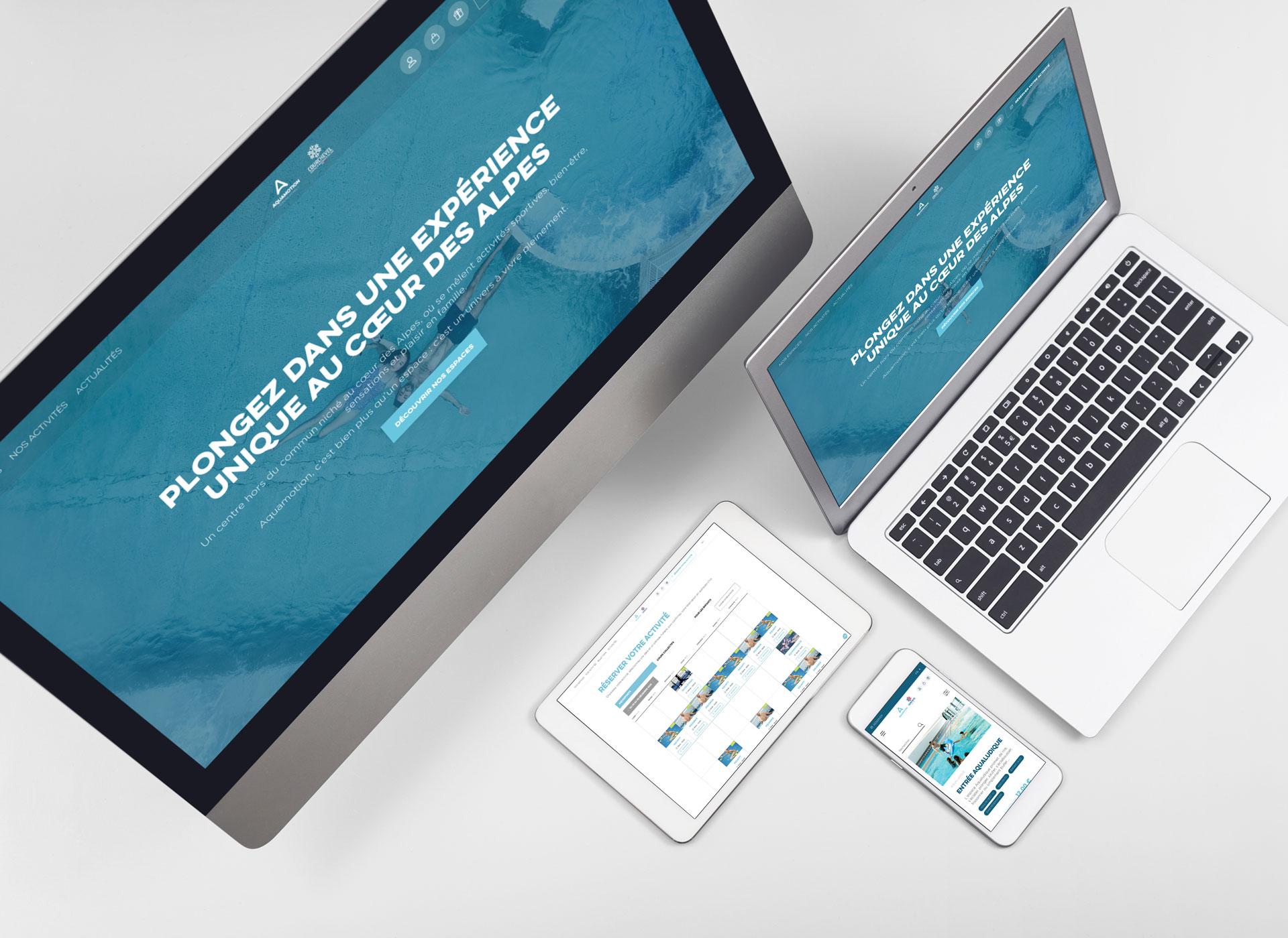 Refonte digitale et application mobile pour Aquamotion Courchevel