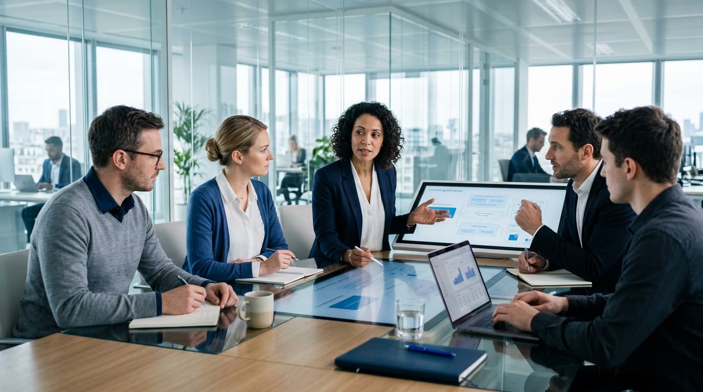 Gouvernance de contenu AEO pour directions marketing : méthode, rôles et formats
