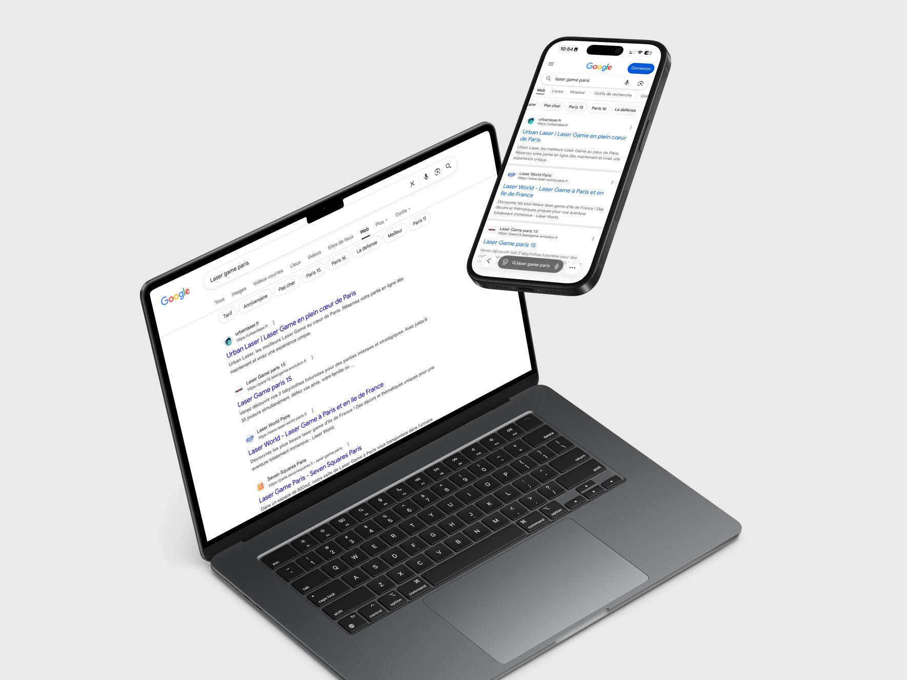 Acquisition SEO Urban Laser — Étude de cas | Web Vision 360